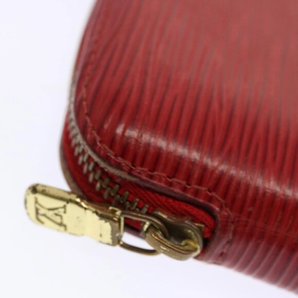 LOUIS VUITTON Epi Agenda Geode Wallet Red M63877 LV Auth 69833 - Picture 8 of 14